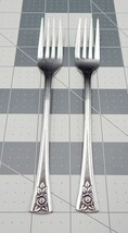 Oneida Northland Pasadena Salad Forks Black Rose Accent Flatware Set of ... - £7.89 GBP