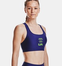 Under Armour UA Womens Mid Crossback Graphic Sports Bra Blue M or XL - £16.56 GBP