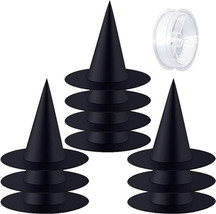 10 Pieces Halloween Costume Witch Hat, with 100 Yards Hanging Rope - £9.67 GBP