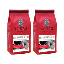 Lacas Coffee Company Breakfast Blend (Town &amp; Country) Medium Fine 12oz 2 pack - £23.77 GBP