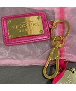 Victoria&#39;s Secret Pink Logo Keychain Luggage Tag Gold-Tone Accents NWT V... - €28,87 EUR
