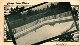 Carnation Washington WA Camp Don Bosco Swimming Pool 1953 Postcard - £23.18 GBP