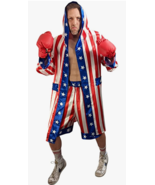 American Flag Boxing Costume - Everything Included - USA Robe - American Flag St - $28.04