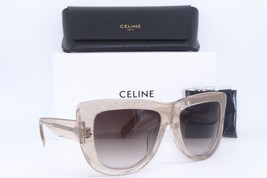 New Celine Cl 40157U 73K Clear Glitter Gradient Authentic Frame Sunglasses 57-18 - £150.39 GBP