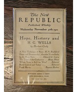 The New Republic Published Weekly, Wednesday November 30th 1921 Vol XXIX... - $52.29 CAD
