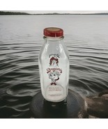 Broguiere&#39;s Milk Bottle Merry Christmas 2003 Glass Bottle w Cow - $371.47 MXN