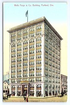 Postcard Wells Fargo &amp; Co. Building Portland Oregon OR - £2.96 GBP