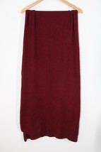Tabitha Webb Maroon Red Acrylic Nylon Wool Knit Shawl Scarf 23x75 - £15.92 GBP