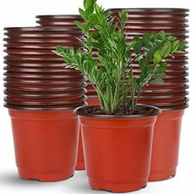 110 Pcs 6&quot; Plastic Plants Nursery Pot Seed Starting Pots for Succulent S... - $27.53