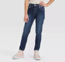 Girls' Mid-Rise Ultimate Stretch Skinny Jeans - Cat &amp; Jack Dark Blue. Si... - €9,27 EUR