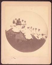Victorian Daytrippers Cabinet Photo 1895 Ipswich River Howe Station MA #2 - $12.25