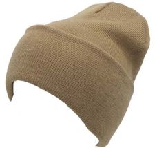 Khaki - 6 Pack Winter Beanie Knit Hat Skull Solid Ski Hat Skully Hat  - $48.00