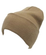 Khaki - 6 Pack Winter Beanie Knit Hat Skull Solid Ski Hat Skully Hat  - $18.99