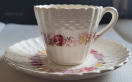 2 Pcs. Teacup and Saucer Copeland Spode &quot;Rose Briar&quot; Flowers 2.25 Inch Cup - $17.99