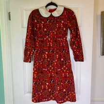 Hanna Andersson Vintage Red Corduroy Girls Folk Dress 140 US 10 Peter Pa... - $946.78 MXN