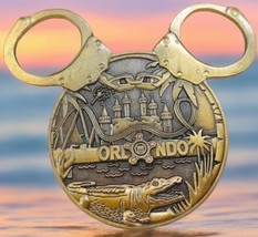 WDW Orlando Gold Mickey Disney Ears Challenge Coin U.S. Secret Service O... - $16.95