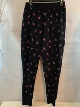 New! Free Ship! Women’s Nine West “Oh So Soft” Pajama Pants M Black Floral Nwt - £17.22 GBP