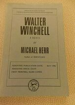 Walter Winchell by Michael Herr stated 1st 1990 Uncorrected Proof Knopf VG+ - €5,11 EUR