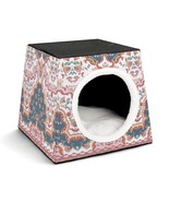 Mondxflaur Exotic Ethnic Cat Beds for Indoor Cats Cave Bed 3 in 1 Pet House - £26.43 GBP
