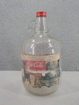 VINTAGE COCA COLA GLASS 1 GALLON SODA FOUNTAIN SYRUP JUG TORN DAMAGED LABEL - $19.99