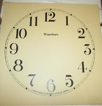CLOCK DIAL NEW  WATERBURY CLOCK PARTS 11 INCH ARABIC  IVORY COLOR DIAL - $239.42 MXN