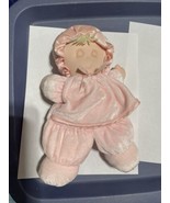 Vtg Eden Pink my first Baby Doll 10&quot; Plush Sleeping Velour Satin Trim So... - £32.60 GBP