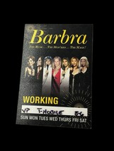 Barbra Streisand Working Tour Badgers Concert Pass Sticker Vegas Aug 6th... - $56.95