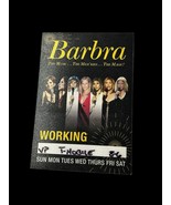 Barbra Streisand Working Tour Badgers Concert Pass Sticker Vegas Aug 6th... - €49,06 EUR