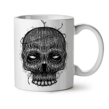 Skull Face NEW White Tea Coffee Mug 11 oz | Wellcoda - £12.82 GBP