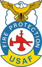 3&quot; air force usaf fire protection firefighter fireman sticker decal usa made - £21.57 GBP