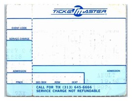 Hank Williams Jr.Concert Ticket Stub August 14 1992 Pin Bouton Michigan - $34.64