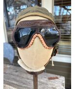 WWII USAAF A-9 Summer Flying Helmet Small + 1944 Aviator Leather Goggles... - $6,969.66 MXN