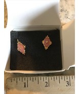 Vtg Avon Fashion Lever Back Earrings Pink Hypoallergenic Nickel Free A14 - $652.86 MXN