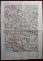 1951 Original Military Topographic Map Trieste Trst Italy Yugoslavia Adriatic - £40.52 GBP