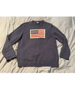 Polo Jeans Co Ralph Lauren Flag Knit Sweater Men’s XL Navy Cotton USA Style - €162,15 EUR