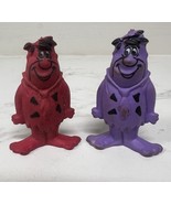 Flintstones Fred Fruity Pebbles Cereal Purple Red 1987 1988 Vtg PVC Figures - $163.42 MXN Flintstones Fred Fruity Pebbles Cereal Purple Red 1987 1988 Vtg PVC Figures - $163.42 MXN