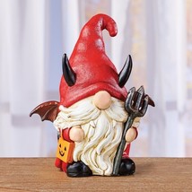Delightful Trick-or-Treat &quot;Little DEVIL&quot; Gnome Halloween Home Garden Statue - £22.07 GBP