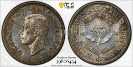 1947 South Africa 6 Pence PCGS PR65 - Rare Historical Certified Artifact - £115.48 GBP