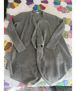 Garnet Hill Wool blend waterfall sweater cardigan oversized small - $736.23 MXN