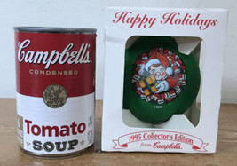 Vtg Campbells Soup 1995 Collectors Edition Glass Christmas Ornament Bauble Ball - £19.92 GBP