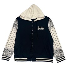 Snoop Dogg Supply Hoodie Mens 3XL Black Bandana Zip Up Sweatshirt Jacket... - $25.73