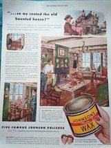 Johnson’s Paste Wax Advertisement Art 1947 - $8.99