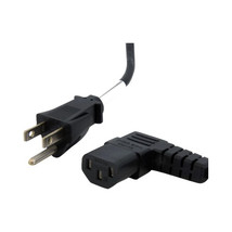 STARTECH.COM PXT101L10 10FT COMPUTER POWER CORD NEMA 5-15P TO RIGHT ANGL... - £29.78 GBP