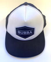 Bubba Trucker Hat Ball Cap Mesh SnapBack Adjustable Black White M - £10.27 GBP