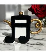 Fitz Floyd Mini Teapot Gift Gallery Musical Note 2 fl oz Pianist Band Te... - £24.22 GBP