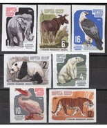 ZAYIX Russia 2905-2911 MNH Imperf Wildlife Elephants Birds Pelican 11192... - $5.00