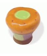 Primitive Hand Painted Marrakesh Ceramic Knob Lot of 2 - $120.37 MXN