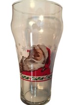Vintage Santa Claus Christmas Coca Cola Glass - $11.03