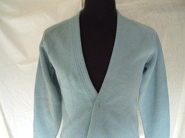 Vintage double knit by campus 50s style  blue grandpa kurt rockabilly sweater  - $39.19