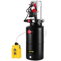 VEVOR Hydraulic Power Unit 12V DC Double Acting Hydraulic Pump 8 Quart Steel Res - $284.08